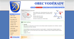 Desktop Screenshot of obec-voderady.cz