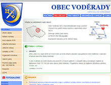 Tablet Screenshot of obec-voderady.cz